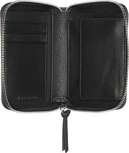 Marc O'Polo Zipper-Geldbörse aus hochwertigem Rindsleder