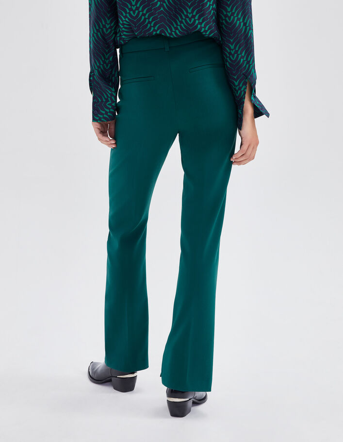 Pantalon de costume vert canard Femme