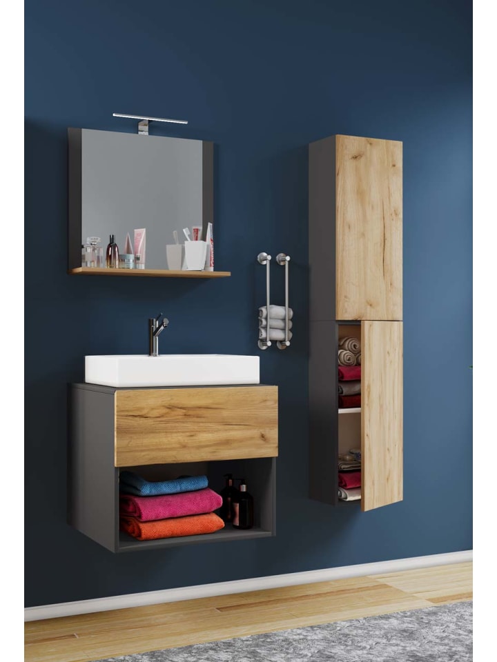 ebuy24 Badmöbelset LendasII60 Anthrazit 60 x 52 cm günstig kaufen onesize