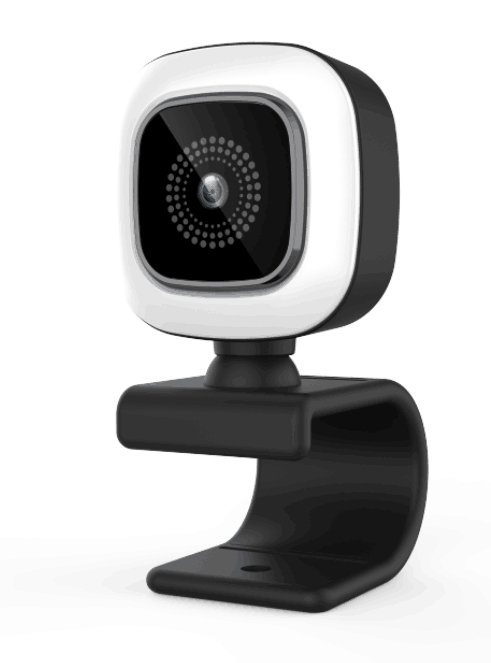 Hyrican HYRICAN ST-CAM554 UHD Webcam 3840x2160 Pixel mit Ringlicht 12MP Webcam (4K Ultra HD)