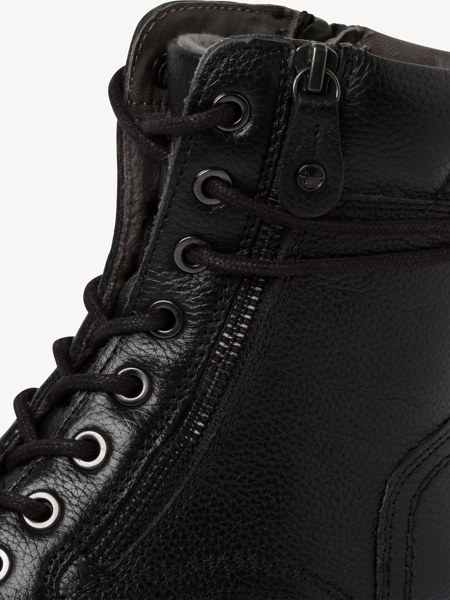 Bottine en cuir - noir