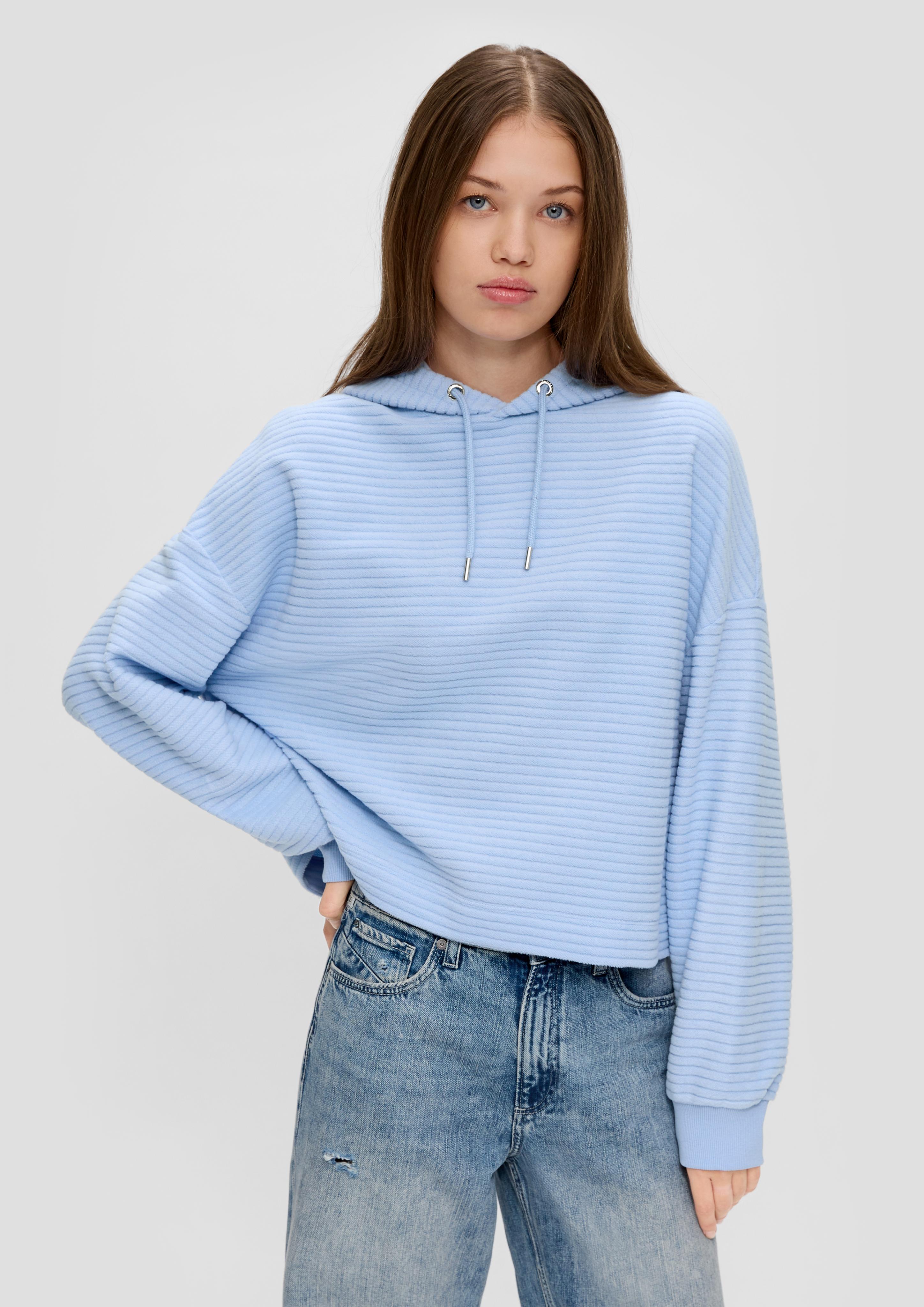 Hoodie mit Rippstruktur  2135490-5327