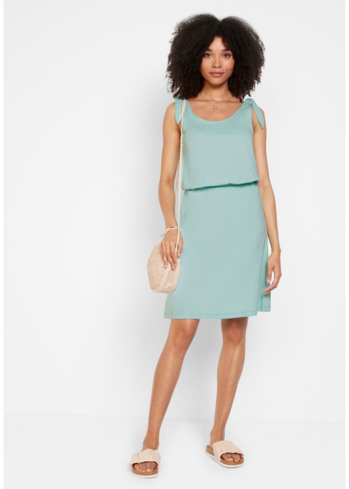 Jersey-Kleid mit Knotendetails