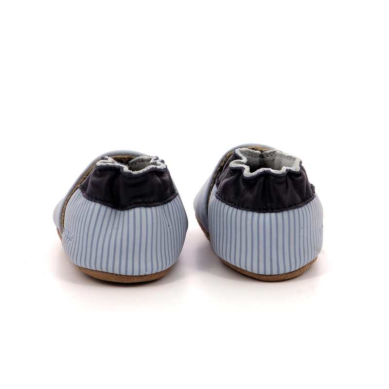 Chaussons cuir tannage vegetal Zebra Rainbow