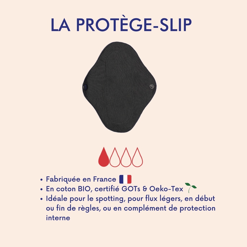 Miu La protege slip serviette lavable