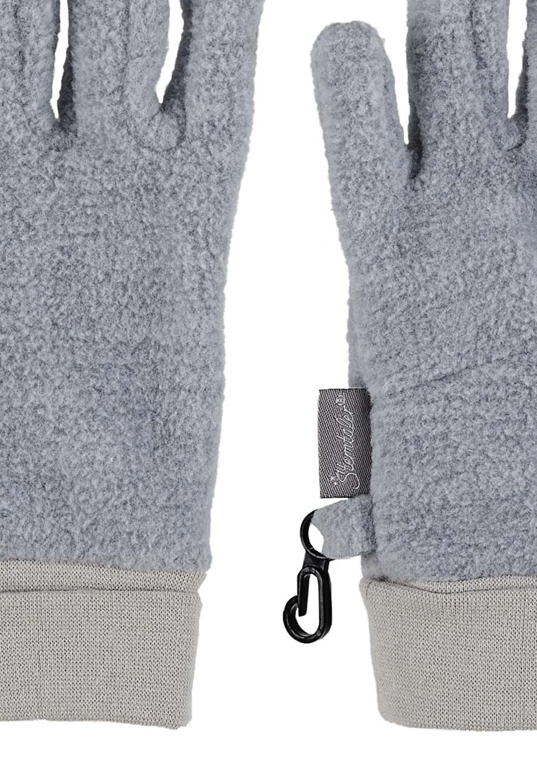 Fingerhandschuh aus Microfleece melange (recycelt)