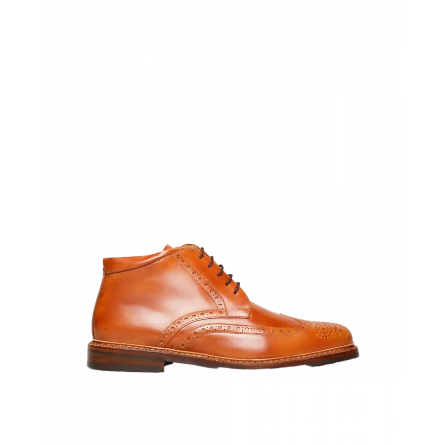 Heinrich Dinkelacker - Stiefeletten GENF H FULL-BROGUE TC Toscana calf - beige