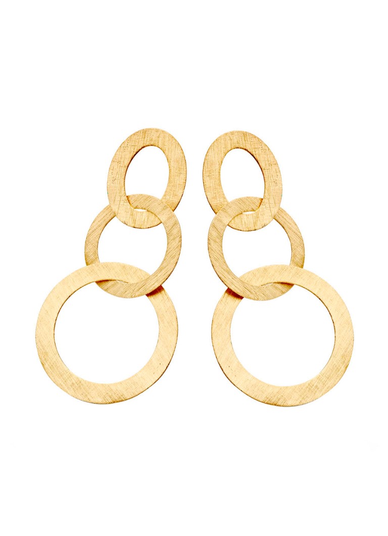 Casa Jewelry Lola gold-plated stud earrings