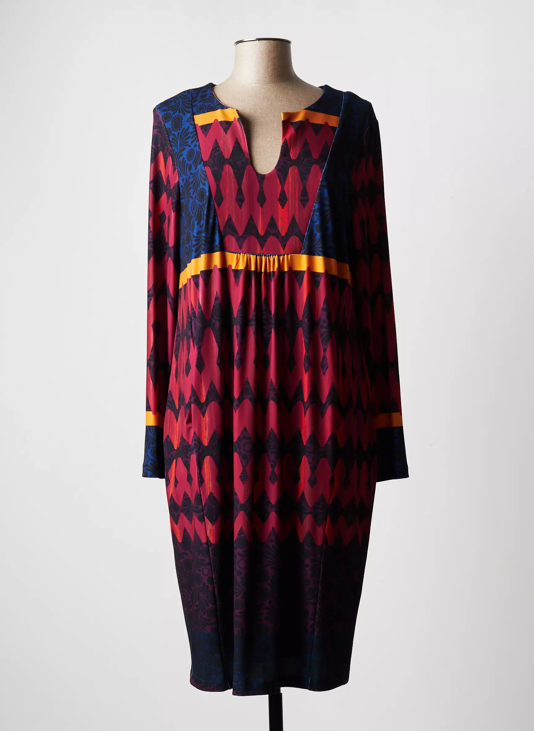 Eroke Robes Mi Longues Femme couleur rouge