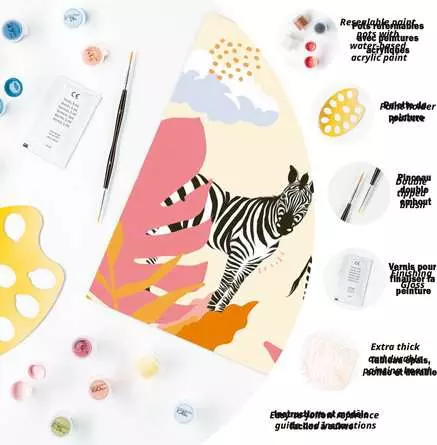 CreArt Zebra - Malen nach Zahlen für Erwachsene