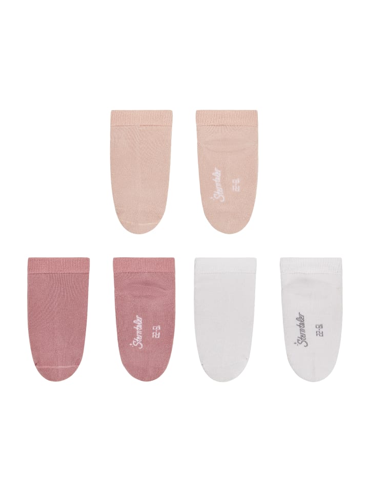 Sterntaler Sneaker-Socken 3er-Pack uni in rosa günstig kaufen 18