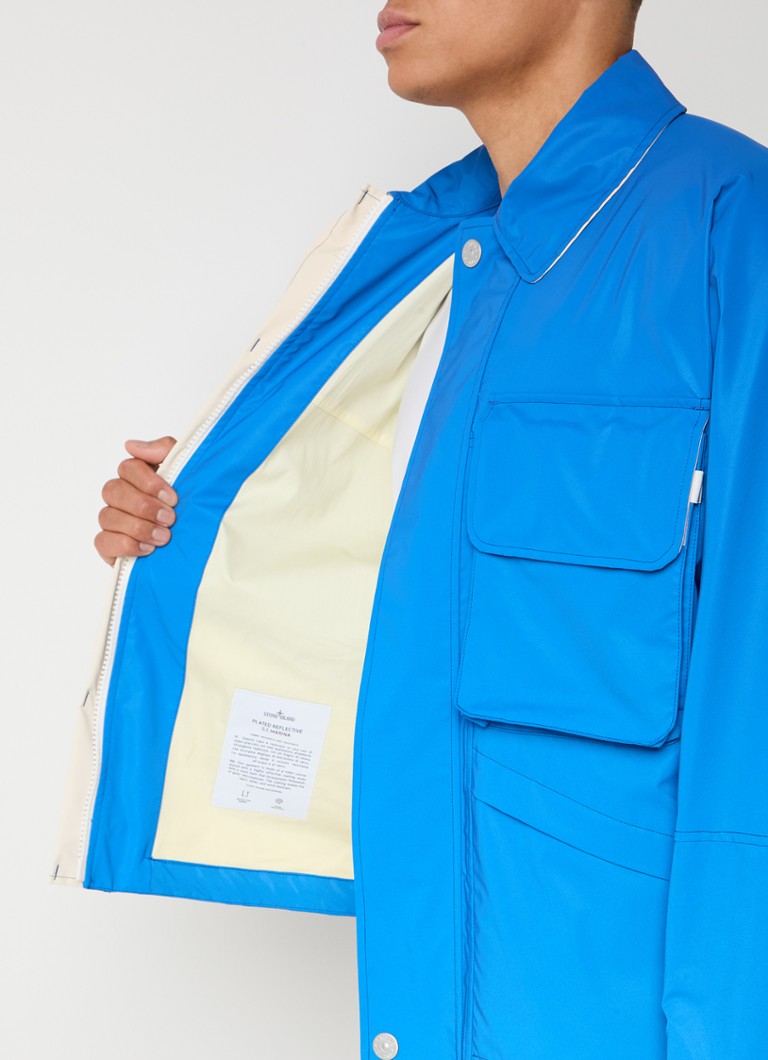 Vjetrovka Stone Island 445X2 s džepovima na preklop i printom logotipa