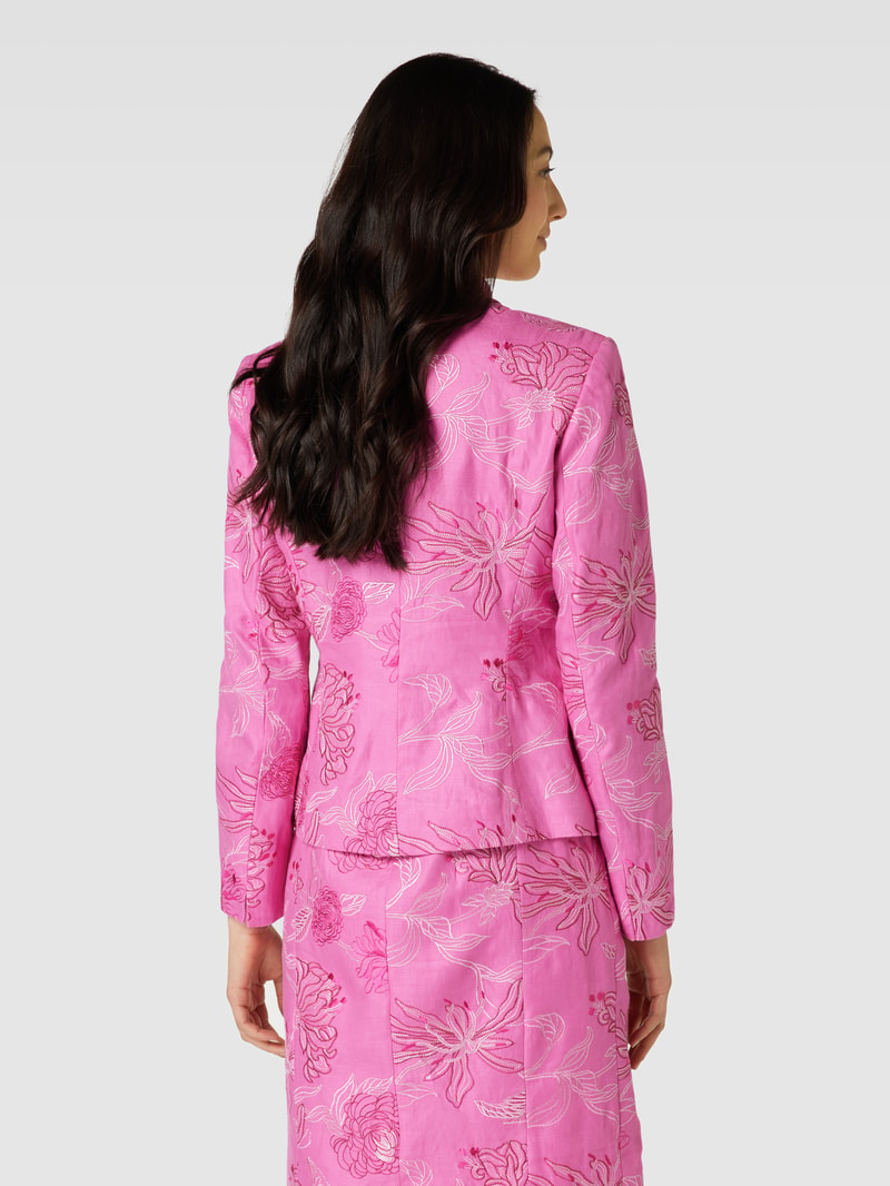 Blazer mit Allover-Muster in pink
