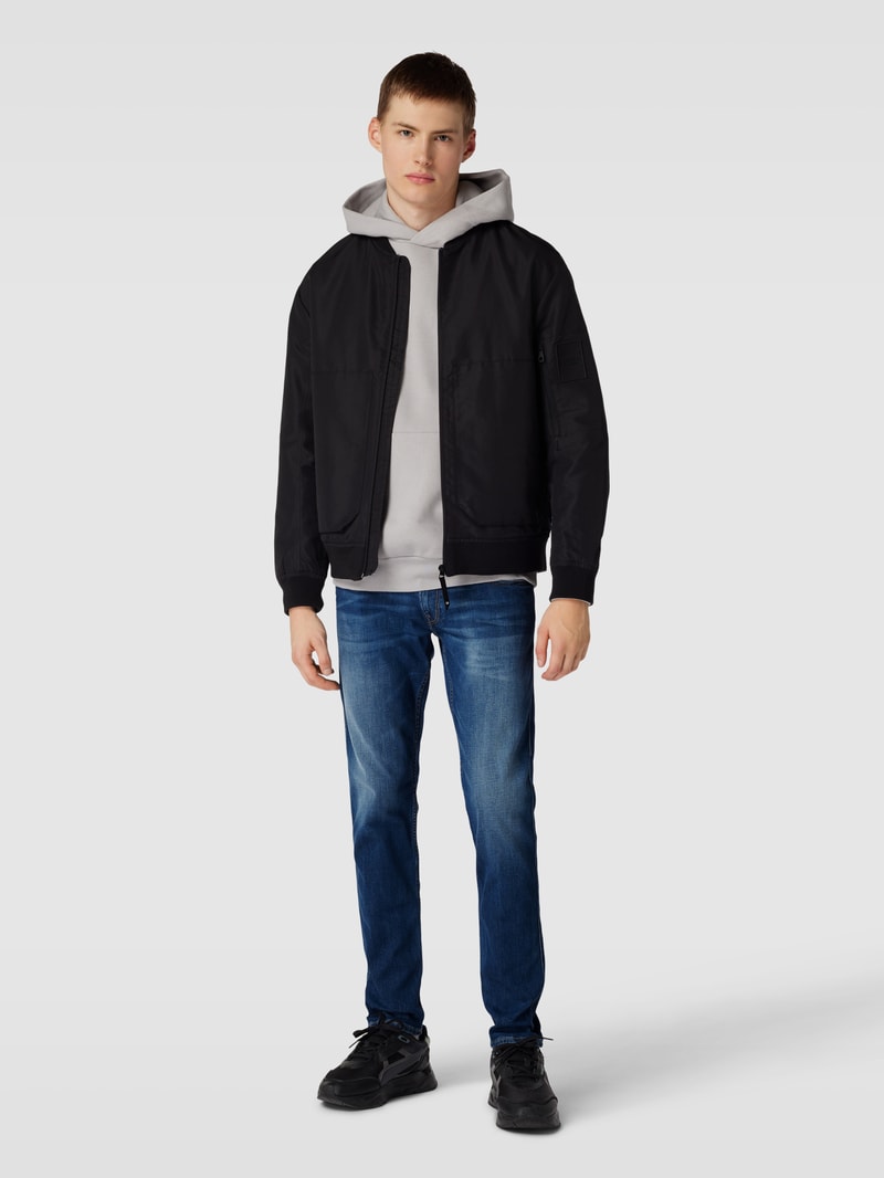 Jeans im 5-Pocket-Design Modell 'ANBASS' in marineblau