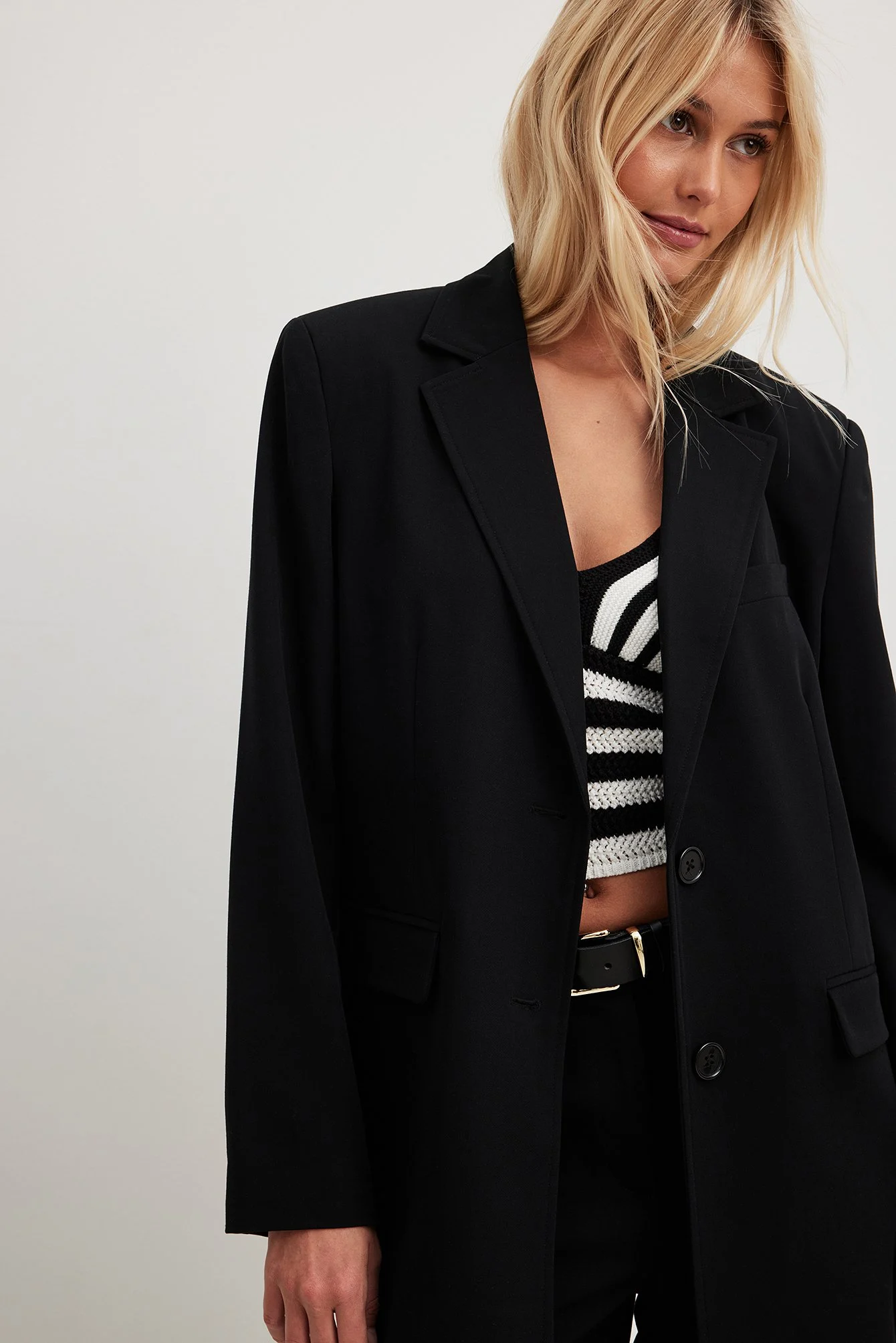 Oversized Blazer mit Steppnähten