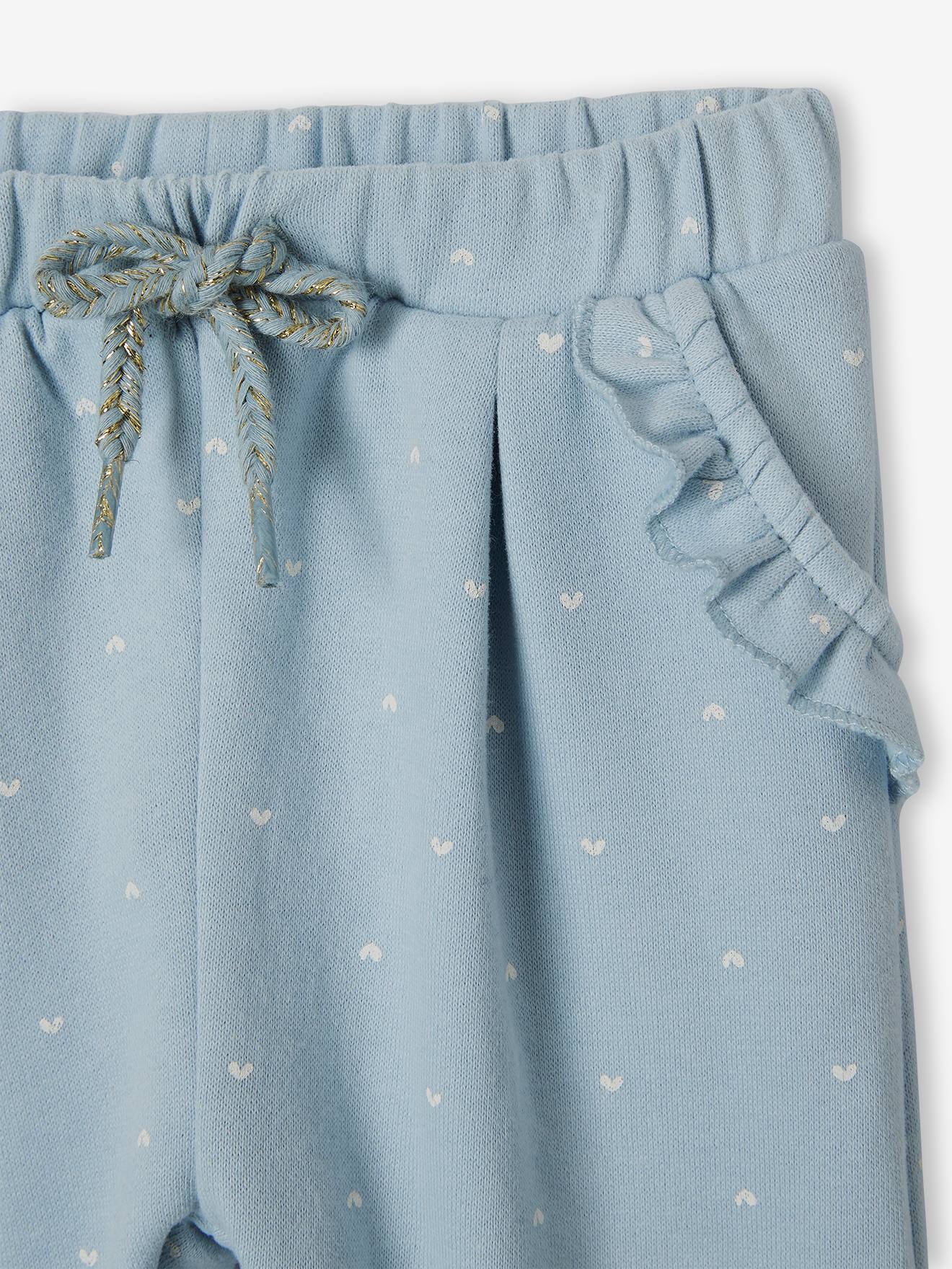 Pantalon molleton bébé fille chaudron imprimé