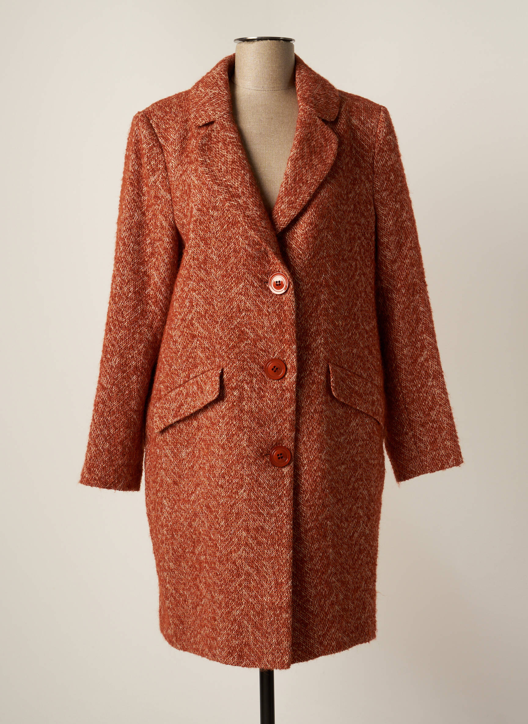 Rivieres De Lune Manteaux Longs Femme couleur orange