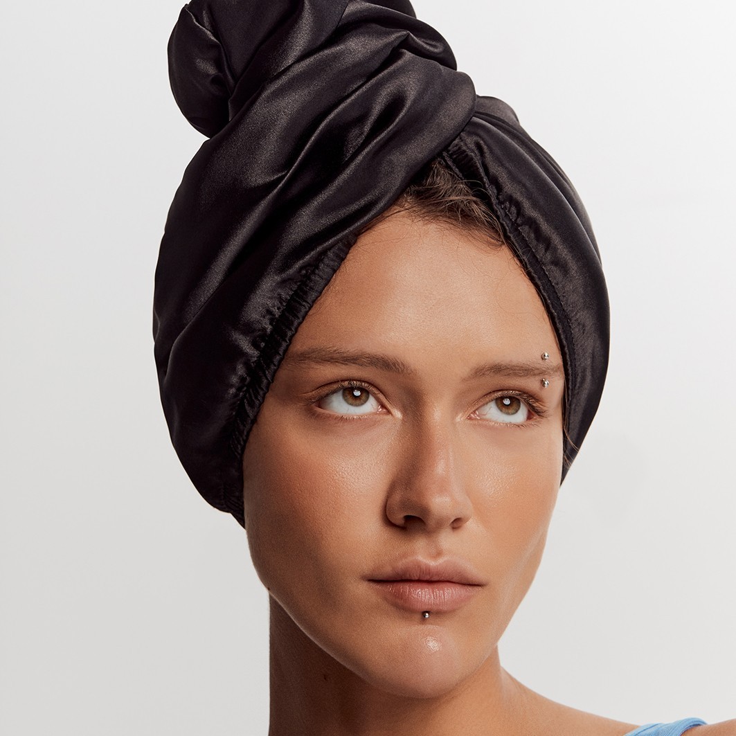 Toalla para el cabello de satén de doble cara GLOV