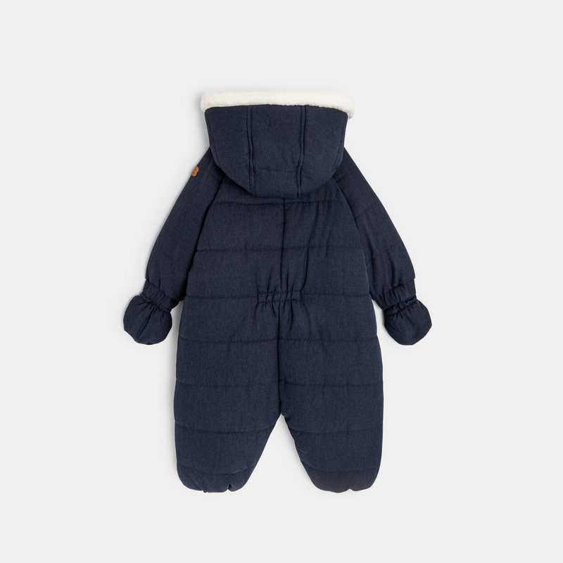 Combipilote fourrée sherpa bleue naissance