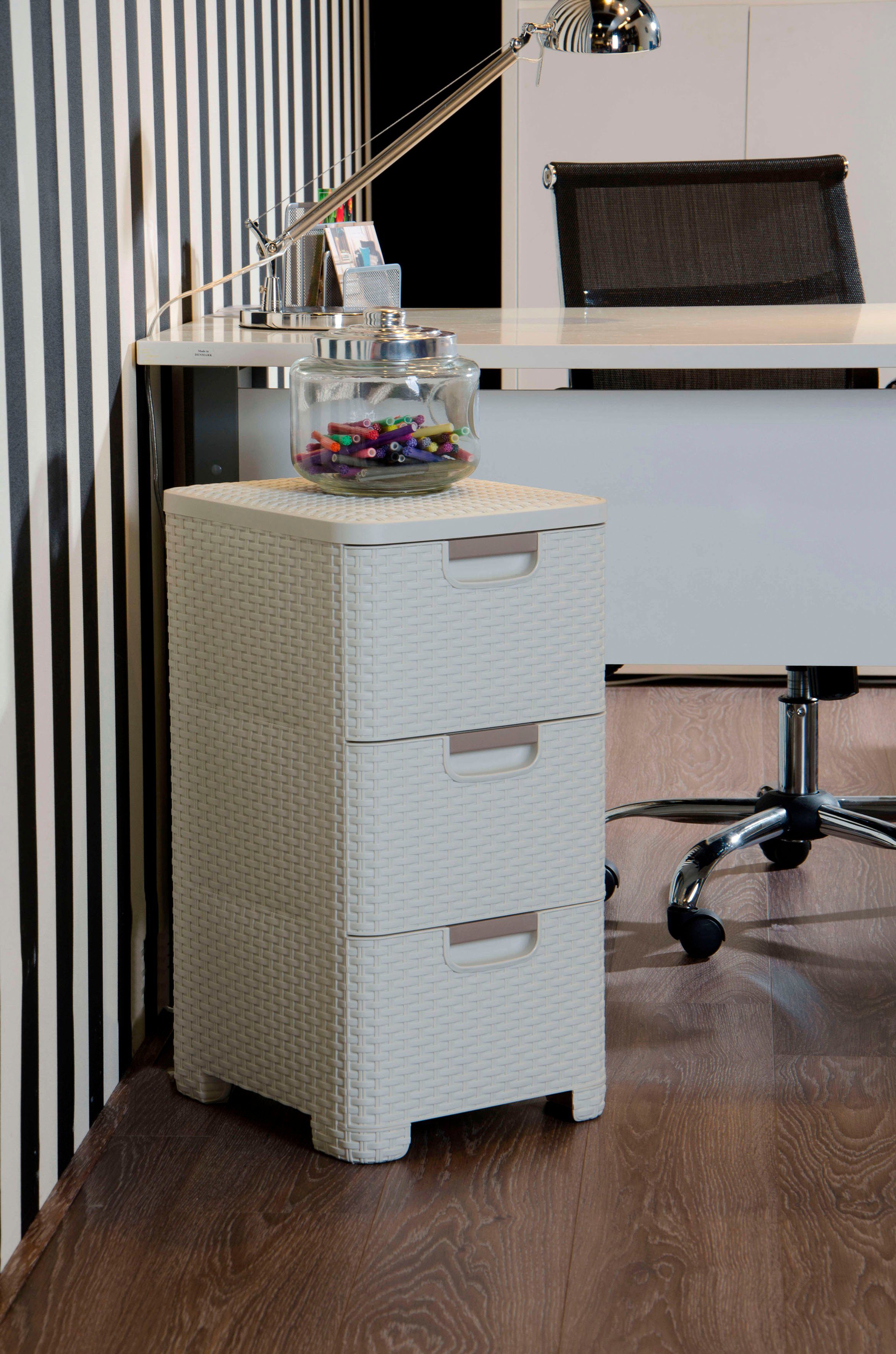 Curver Kommode Schubladenturm STYLE, creme