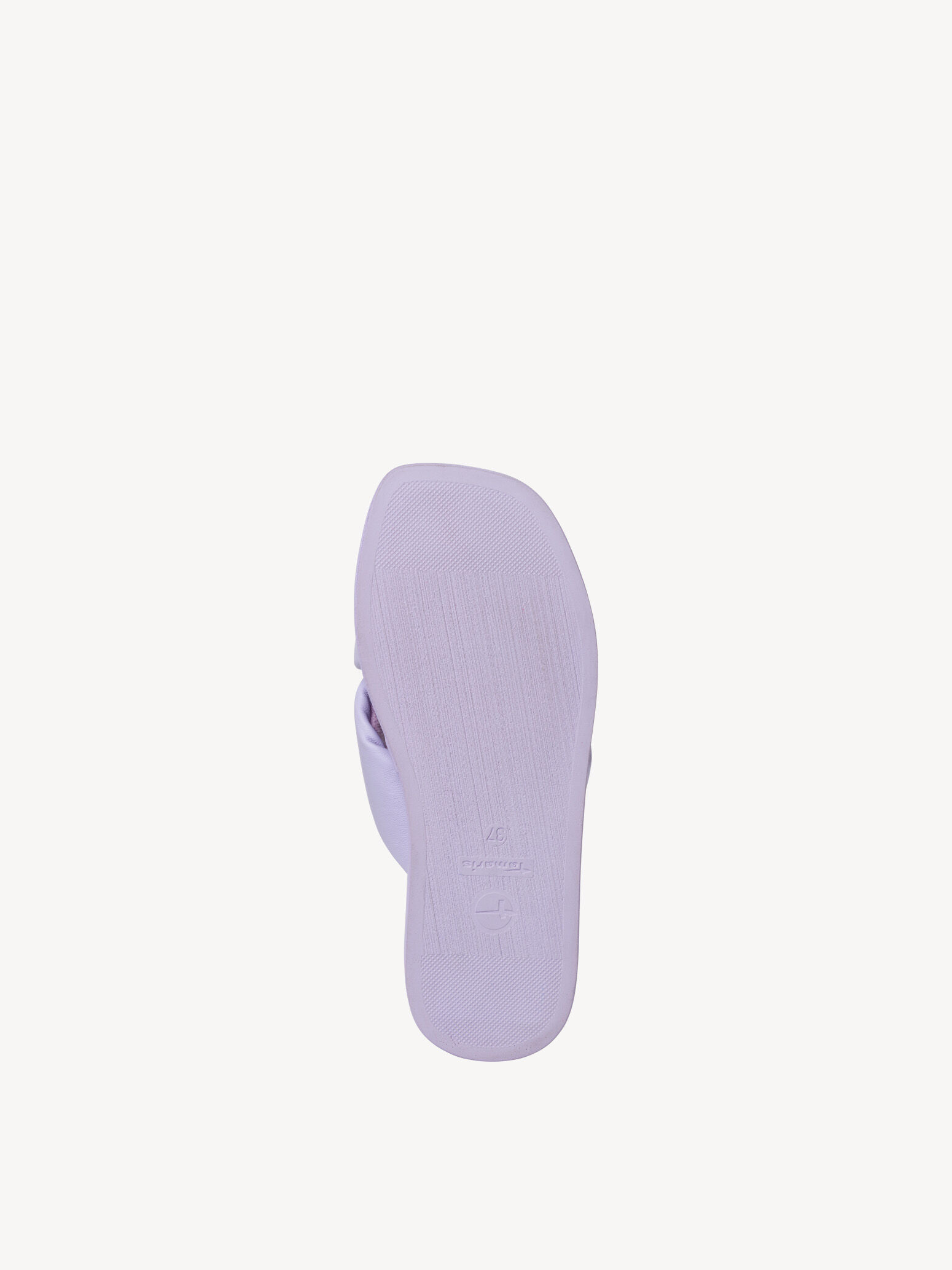 Mule en cuir - mauve