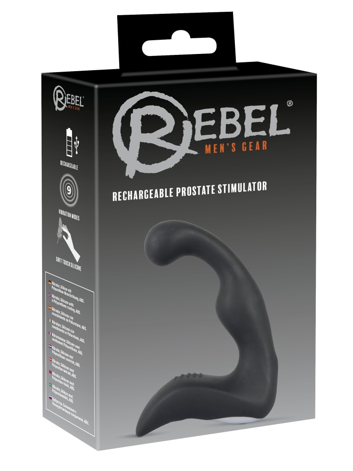 Rebel P-Punkt Vibrator Prostatavibrator in schwarz günstig kaufen 14,5 cm
