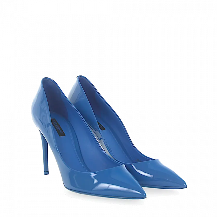 Dolce & Gabbana - Pumps Lackleder blau - blau