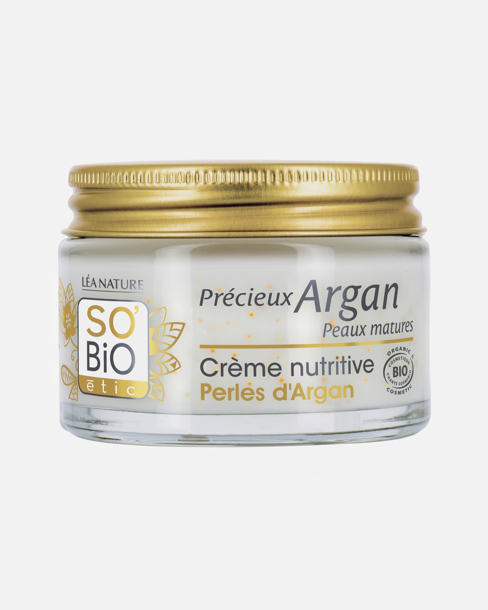 SO BiO étic nærende krem med arganperler, verdifull arganolje for moden hud