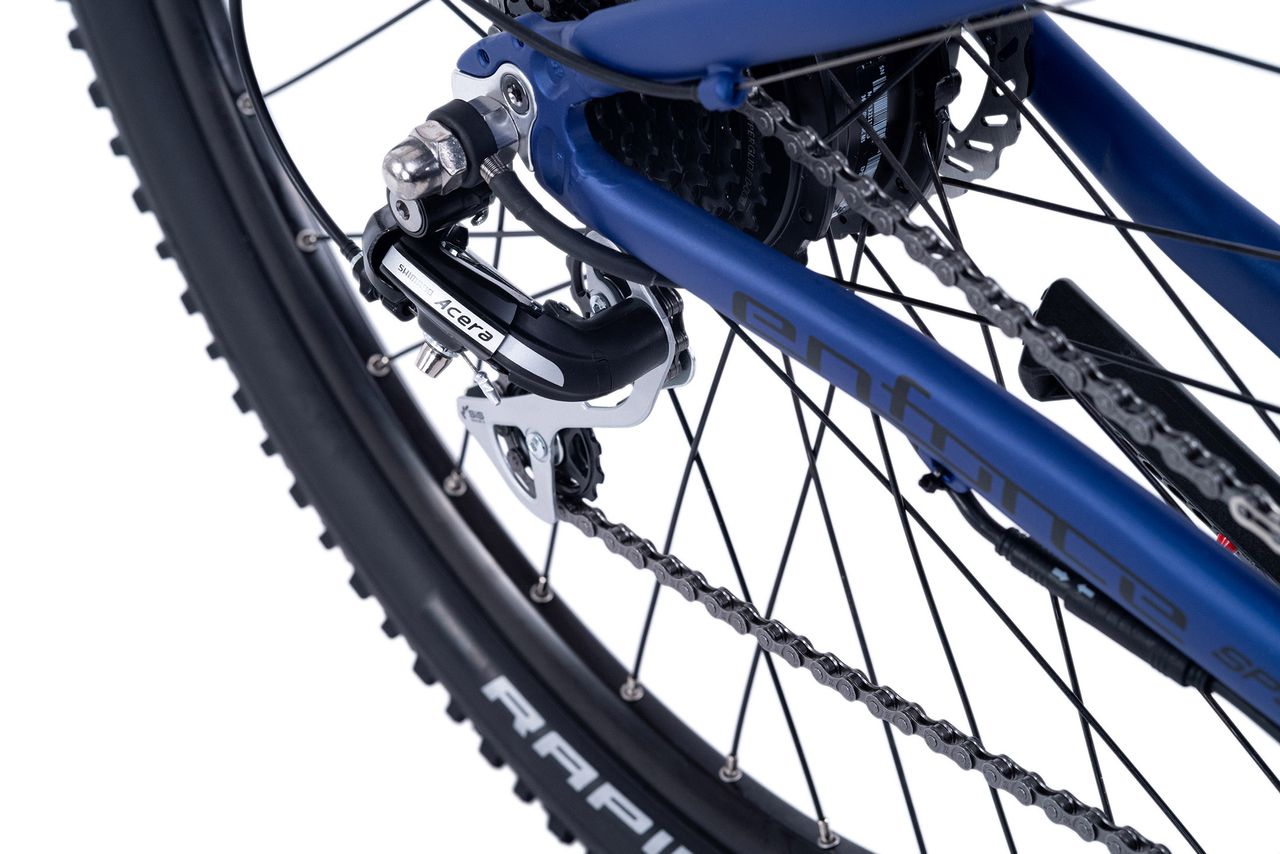 Adore Alu MTB Pedelec 29'' Enforce E-Bike Blau 250 Watt Li-Ion 36V/14 Ah/504 Wh 24 Gänge