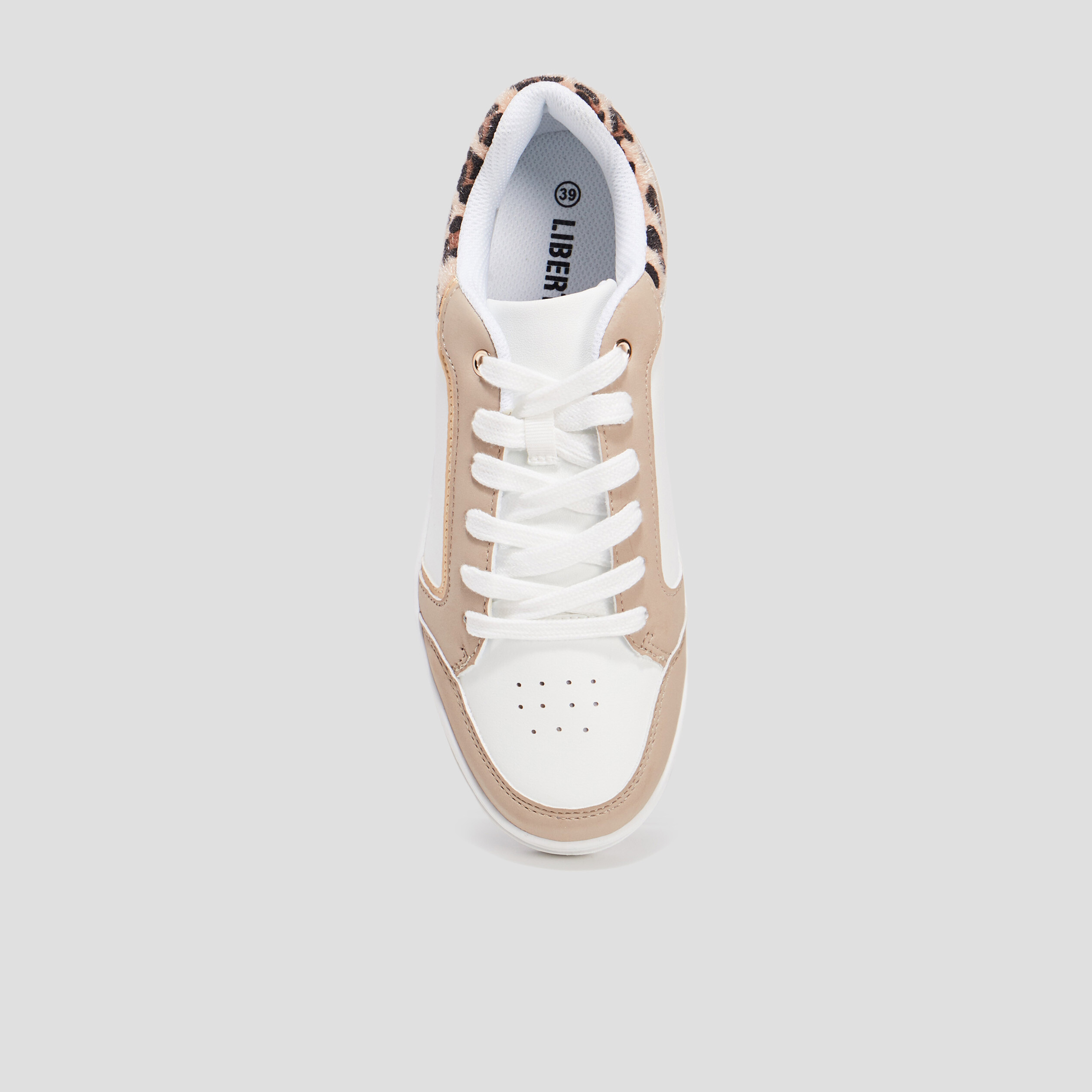 Tennis à lacets blanc femme | La Halle
