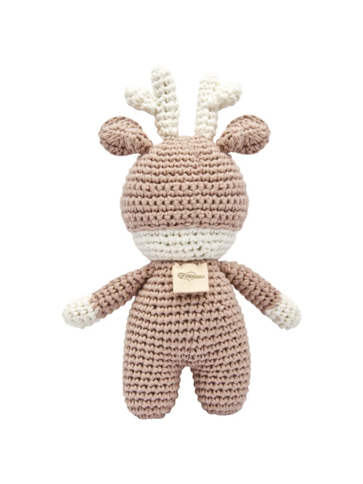 miniHeld Handgestrickter Hirsch/Reh gehäkelt aus Baumwolle Spielzeug 18 cm 0 Monate günstig kaufen onesize