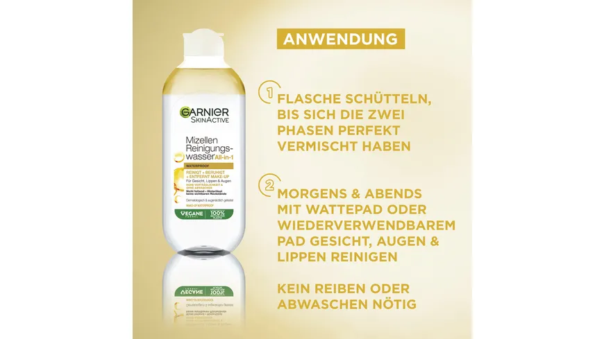 Garnier Skin Active Mizellen Reinigungswasser All-in-1 waterproof 400 ml