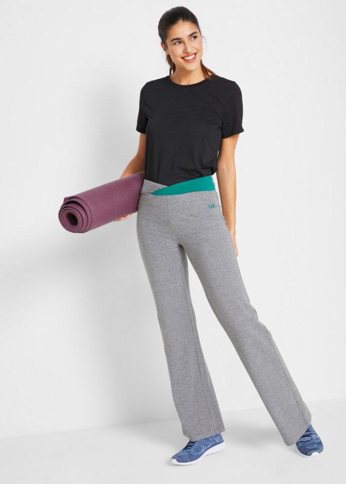 Baumwoll-Sporthose, Bootcut (2er Pack)