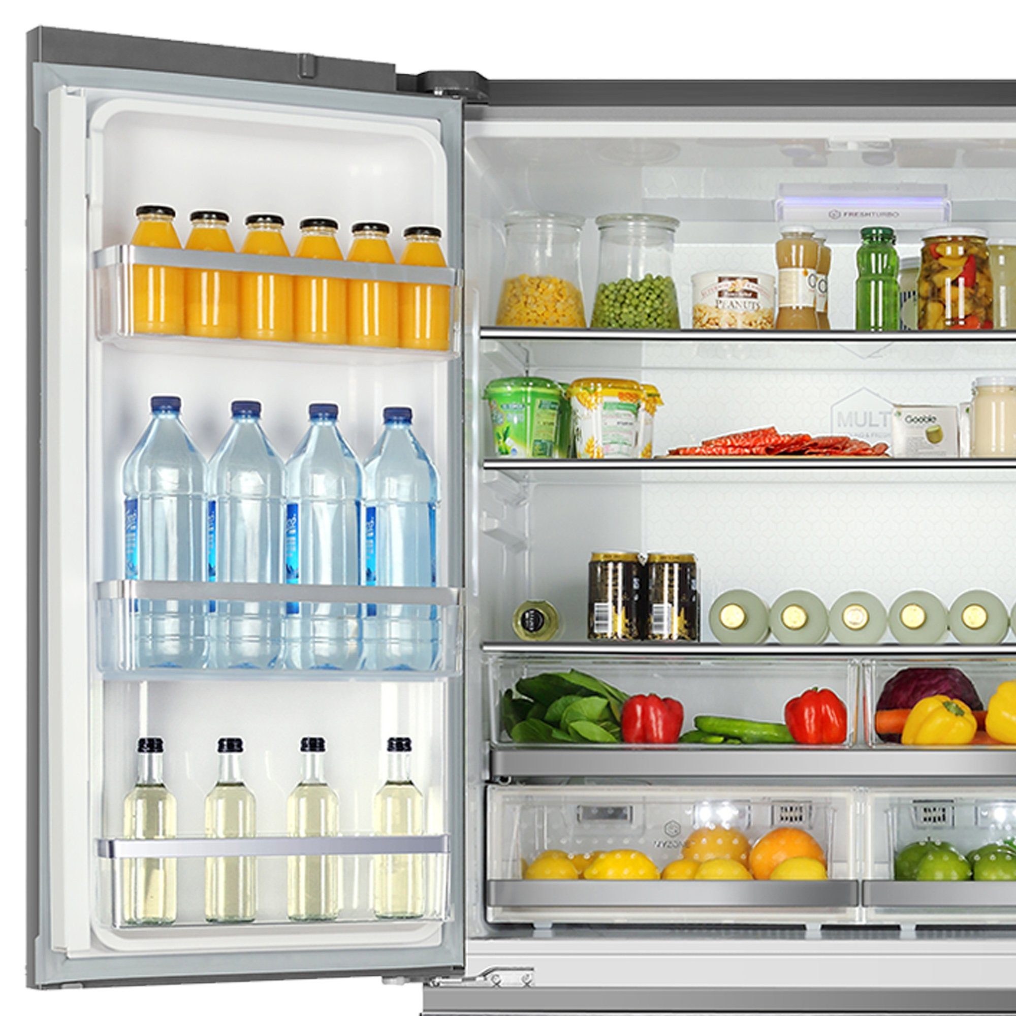 Haier Kühlschrank HB26FSSAAA, 190 cm hoch, 100.5 cm breit, Eiswürfelbereiter, Inverter Kompressor, French Door