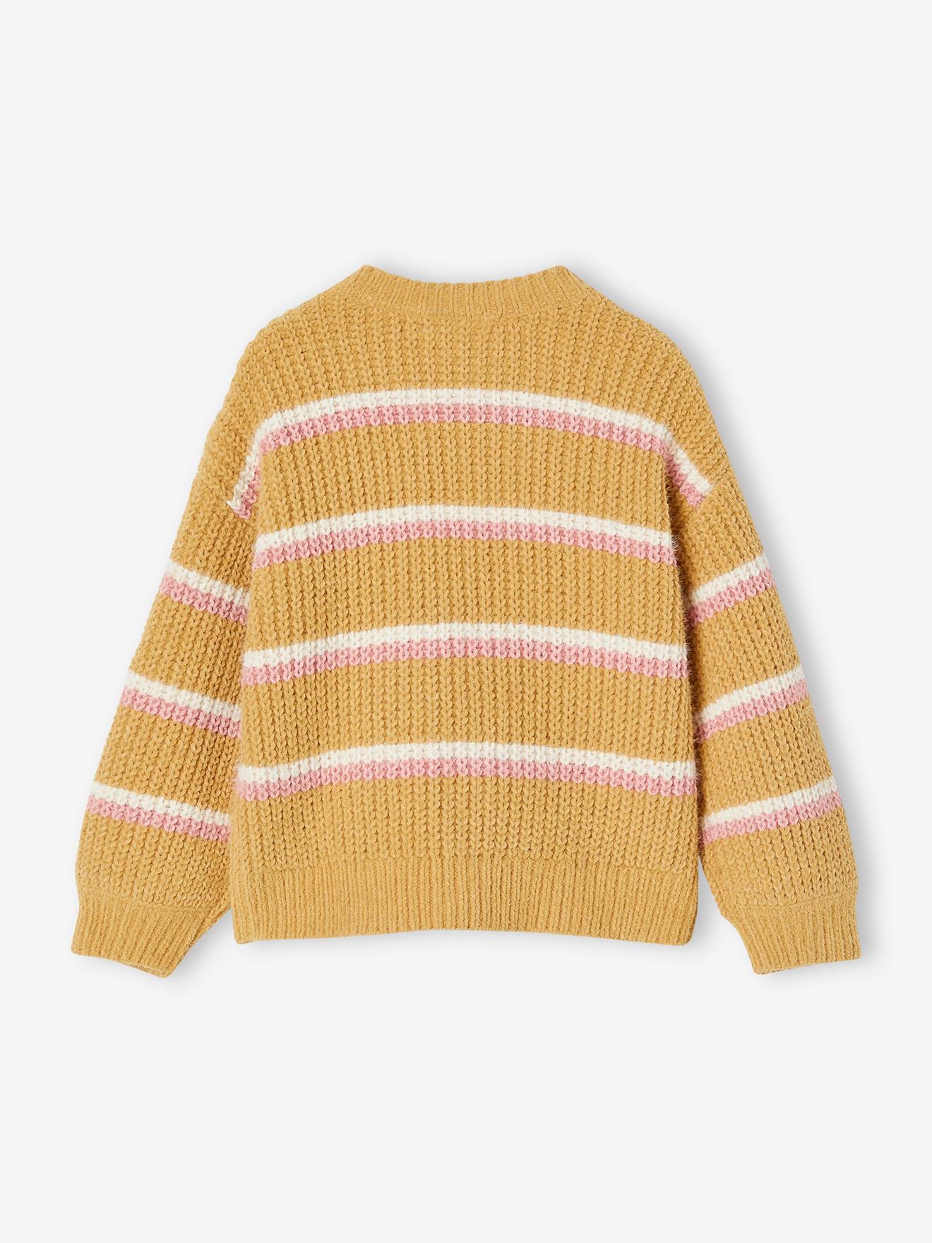 Vertbaudet Weiche Mädchen Strickjacke - curry