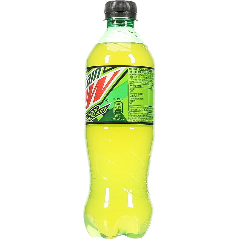 Ringnes Mountain Dew 0,5 l, sugar reduced