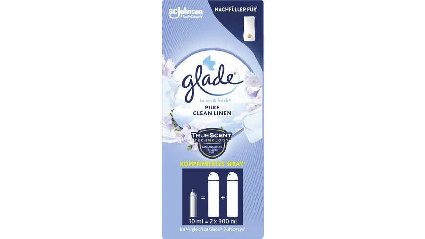 Glade Touch & Fresh Minispray Nachfüller Pure Clean Linen 10 ml
