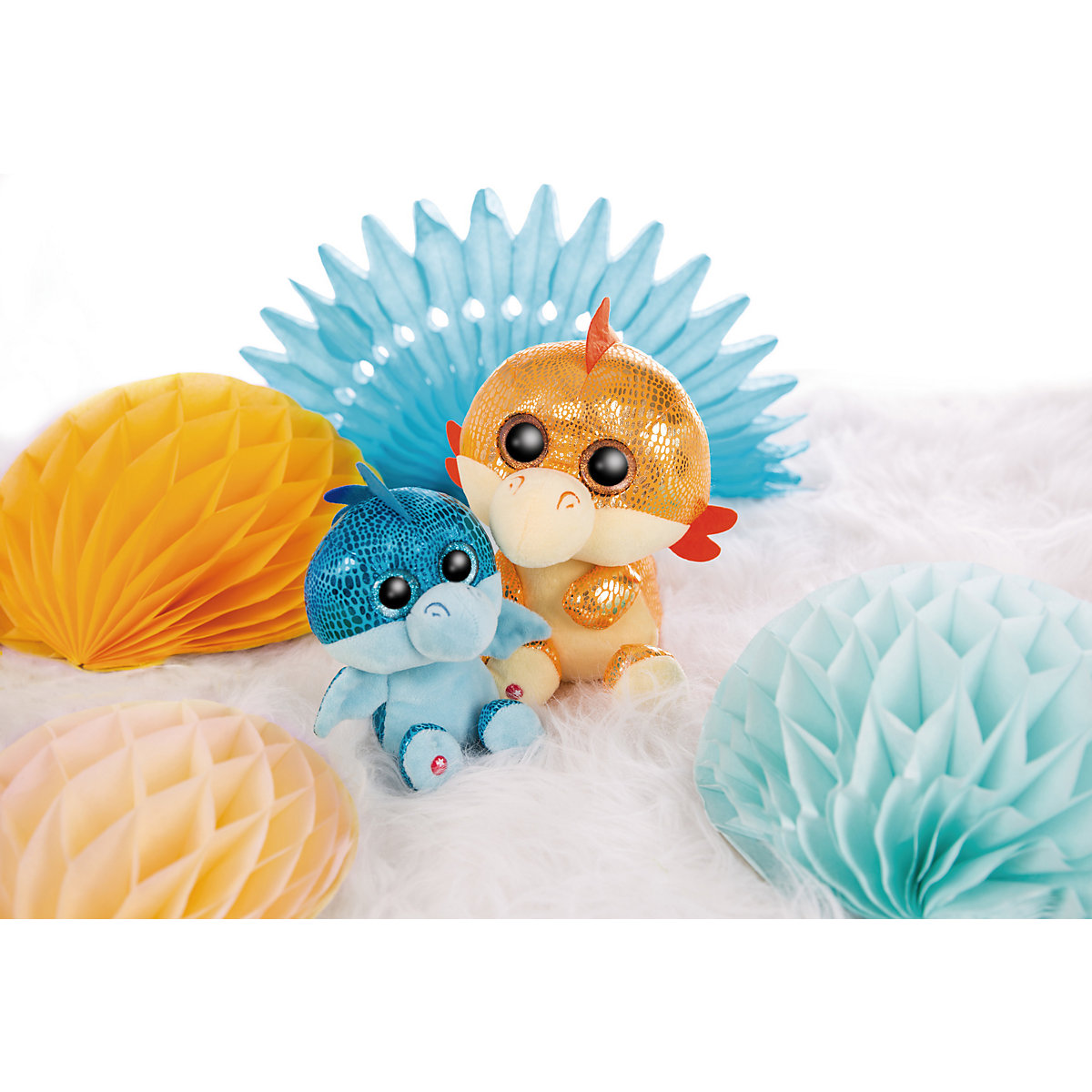 Kuscheltier GLUBSCHIS Drache blau Jet-Jet 15 cm