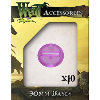 Malifaux: Purple Translucent 30 mm Bases (10 Pack)