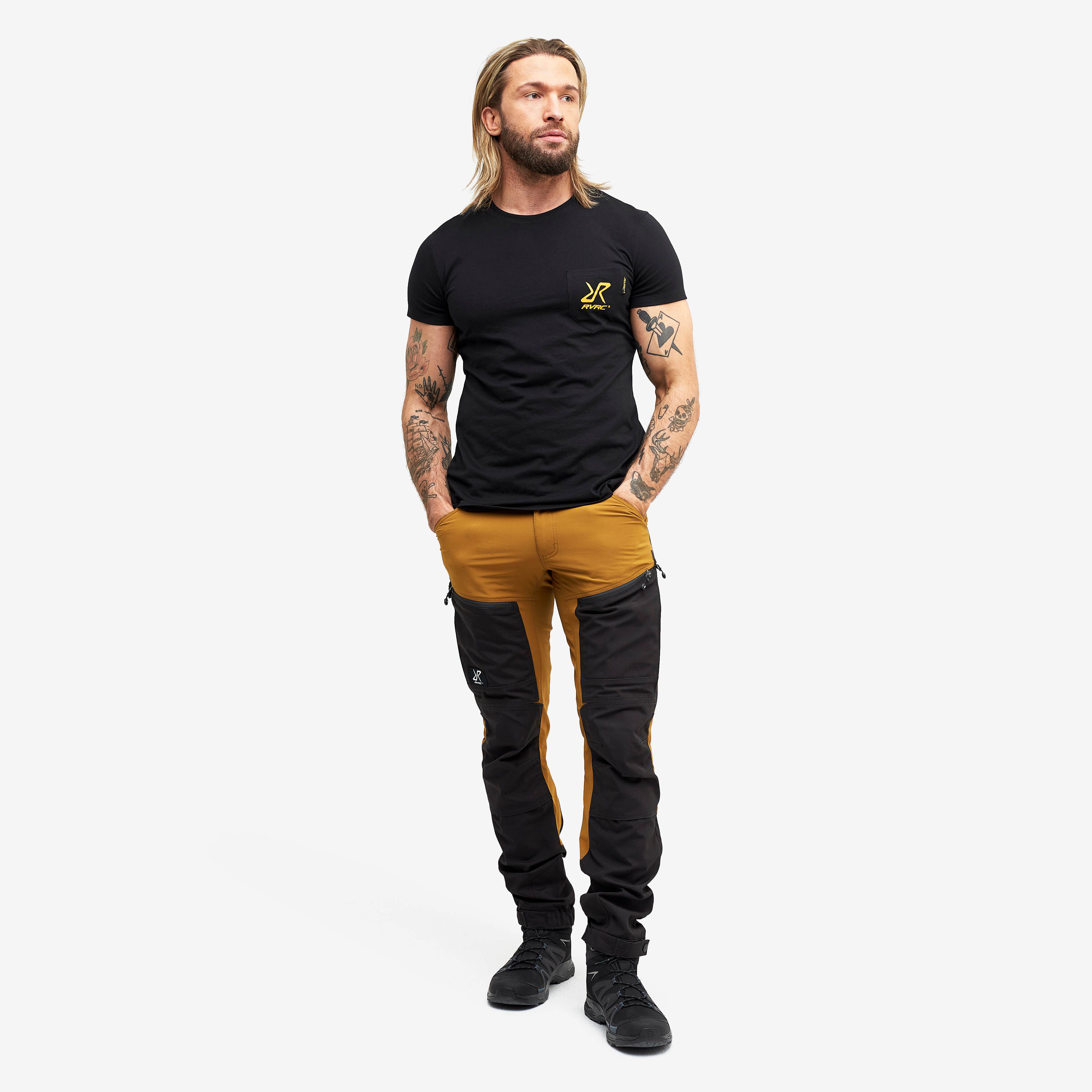 Fat Logo Tee 2.0 Homme Black/Yellow
