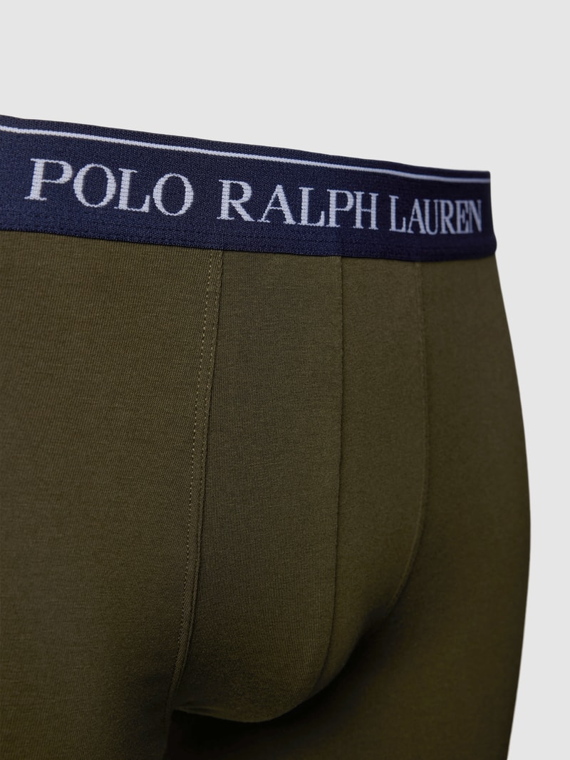 Trunks mit elastischem Logo-Bund im 3er-Pack in pflaume