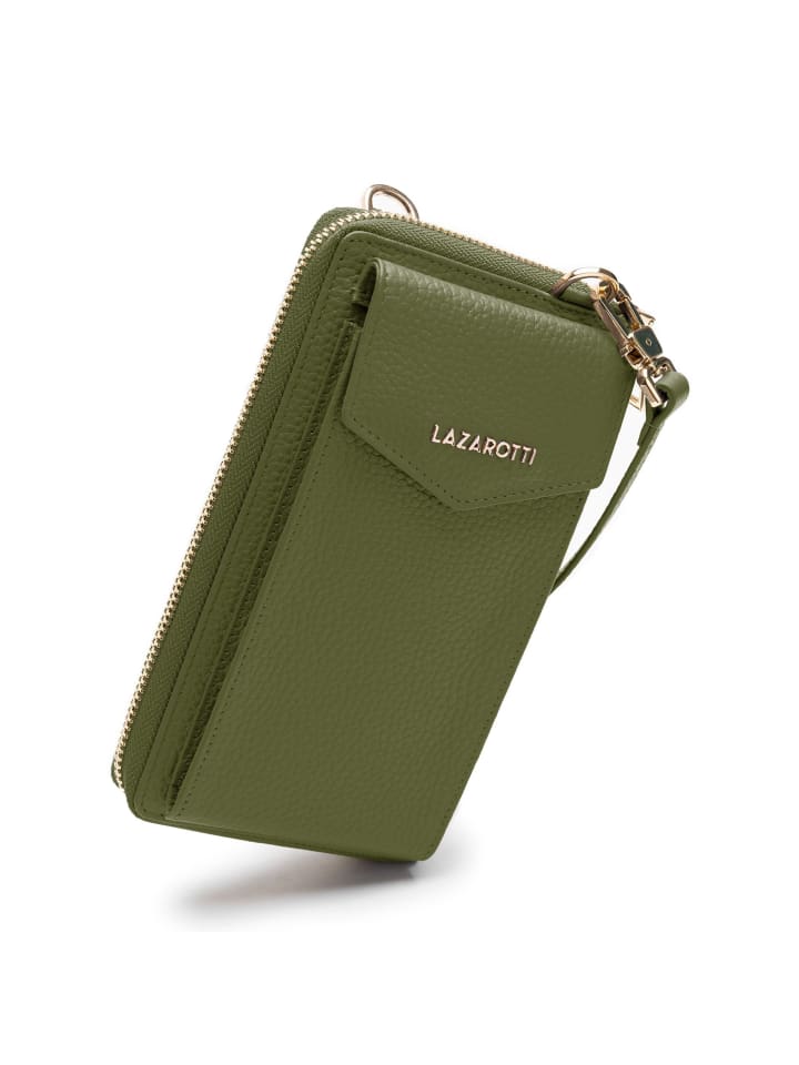Lazarotti Bologna Leather Handytasche Leder 11 cm in olive günstig kaufen onesize