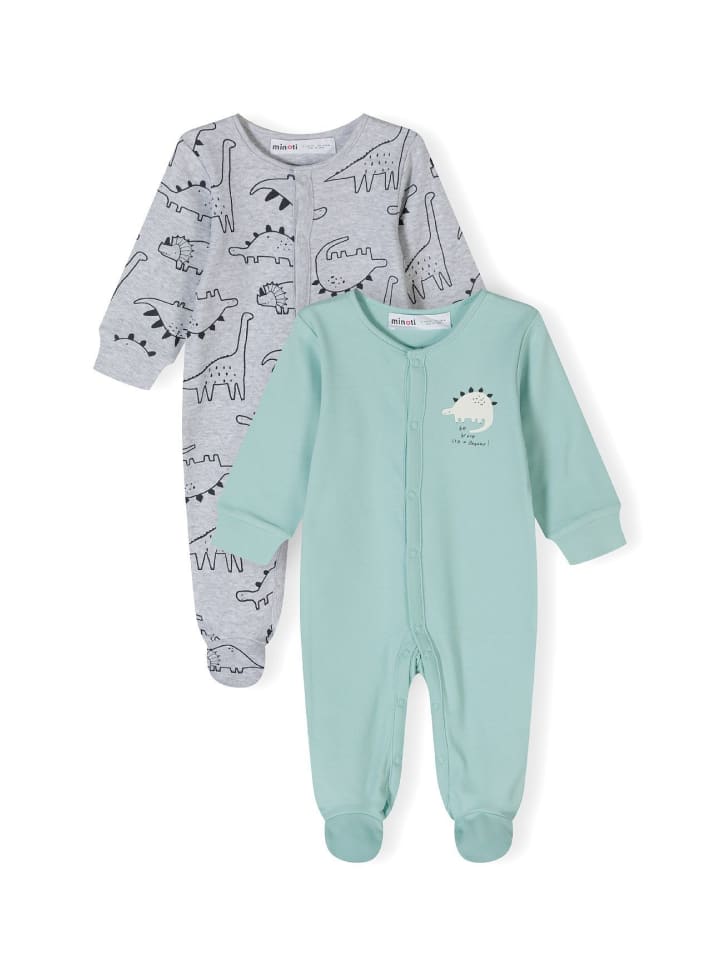 Minoti 2er. Set: Strampler 24babypack17 in grau günstig kaufen