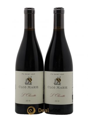 Pic Saint-Loup Clos Marie Olivette Christophe Peyrus et Françoise Julien  2019 - Lot de 2 Bouteilles