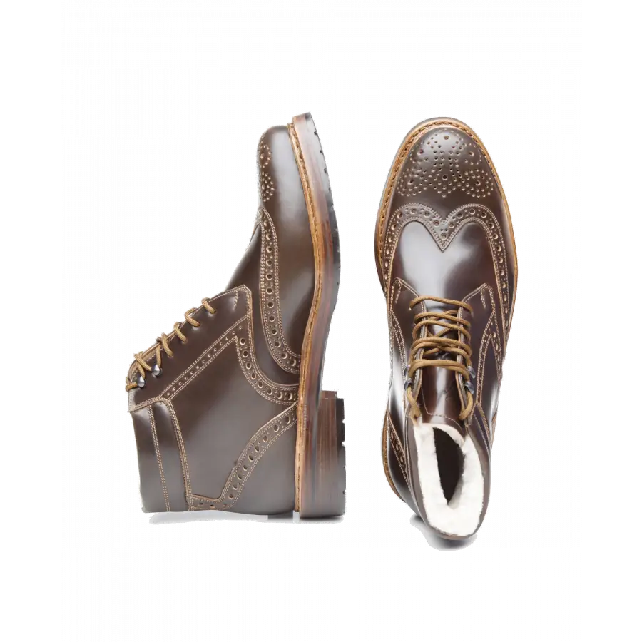 Heinrich Dinkelacker - Stiefeletten BUDA FULL-BROGUE C gefüttert - braun