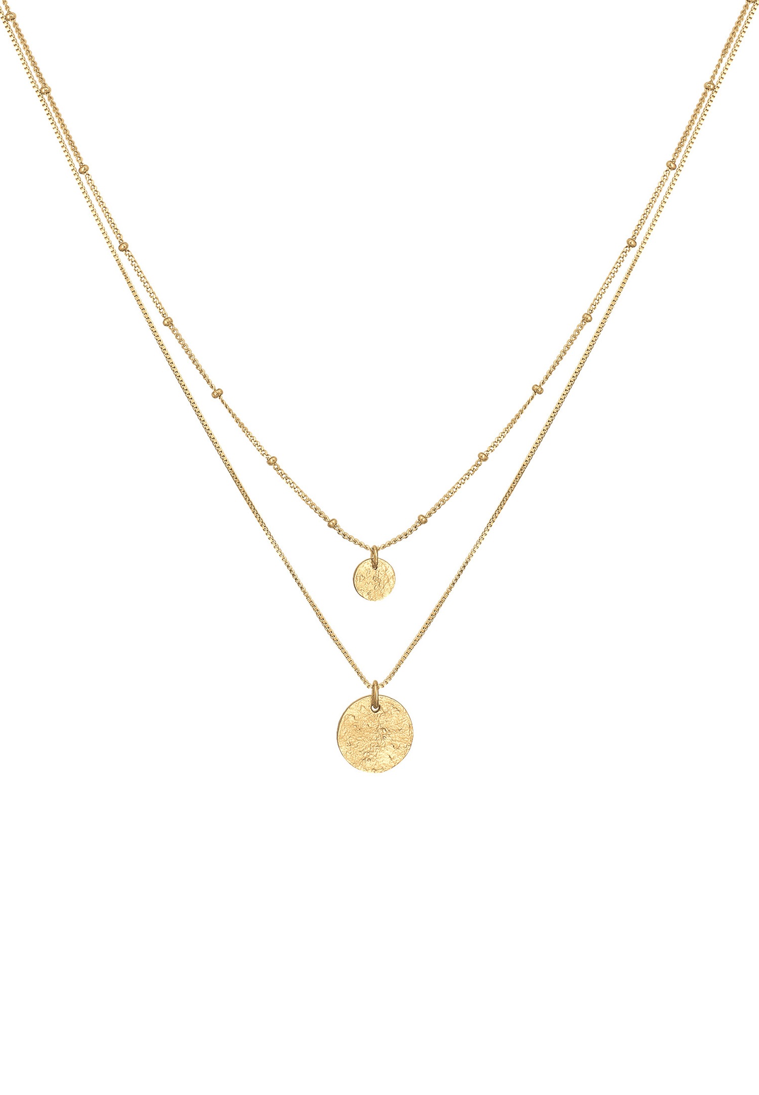 Elli Women's Pendant, Basic Plate, Layered in 925 Sterling Silver