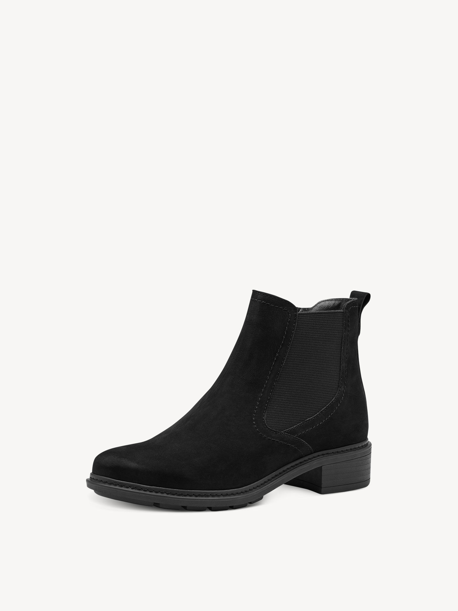 Bottine Chelsea en cuir - noir