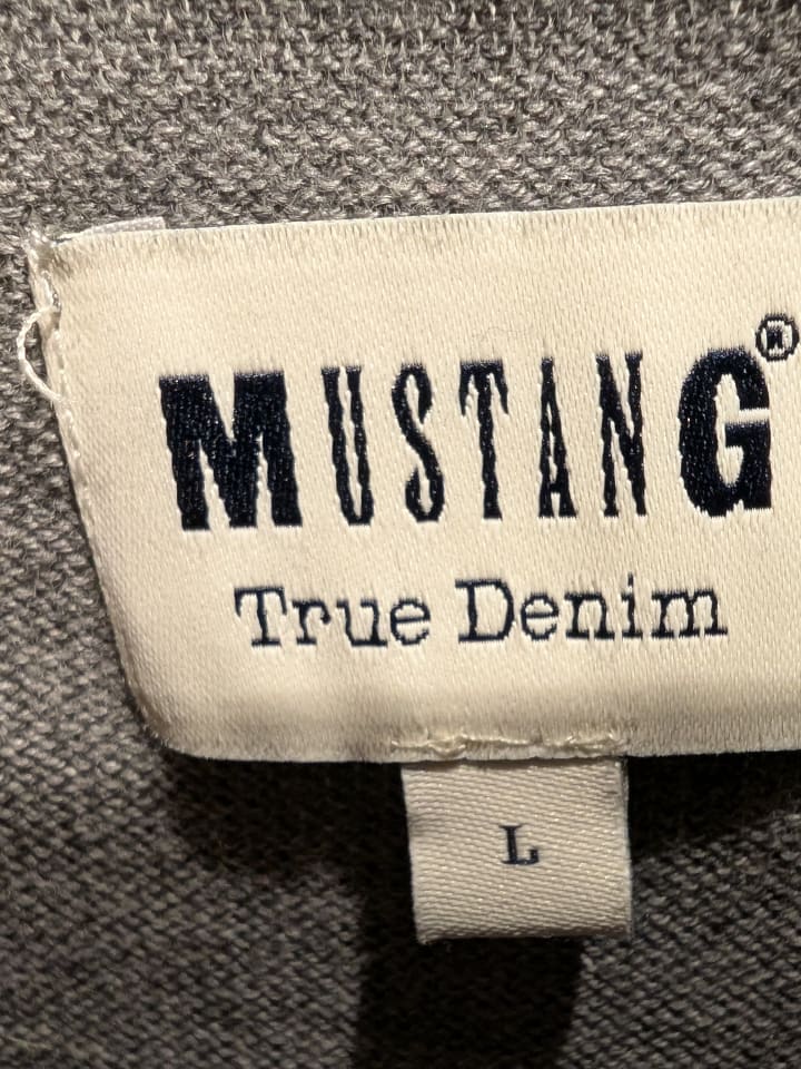 Mustang Pullover in Grau günstig kaufen L