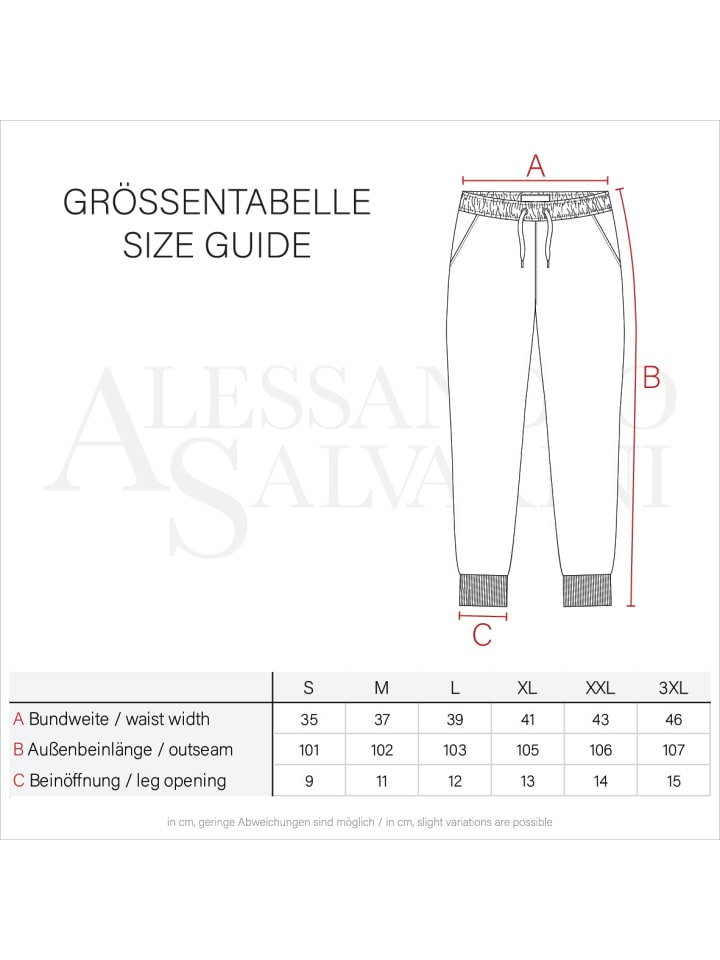Alessandro Salvarini Jogginghose AS-271 in Dunkelblau günstig kaufen