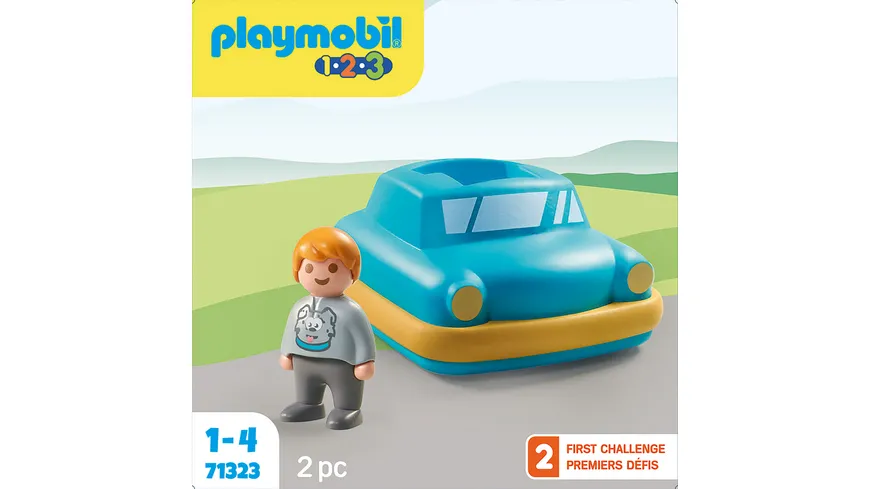 PLAYMOBIL 71323 1.2.3 Push & Go Car